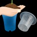 Flower Plastic Round Design Flowerpot Basket Self Watering Planter Blue   